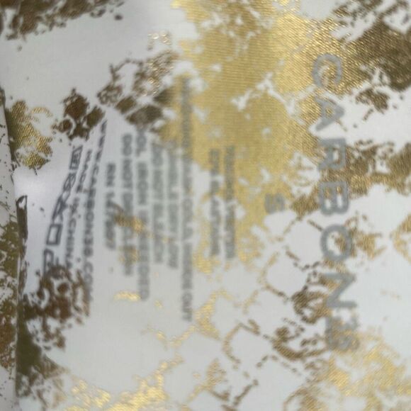 Carbon38 white gold metallic snake print leggings size small - Picture 4 of 5